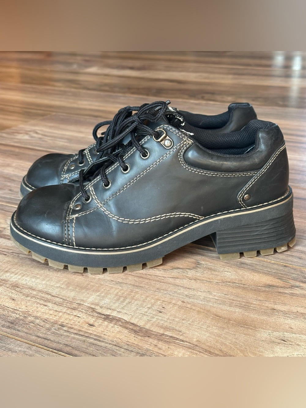 Vintage No Boundaries Sz 8 Platform Chunky Lug Sole Shoe Grunge 90s Y2K Sneakers
